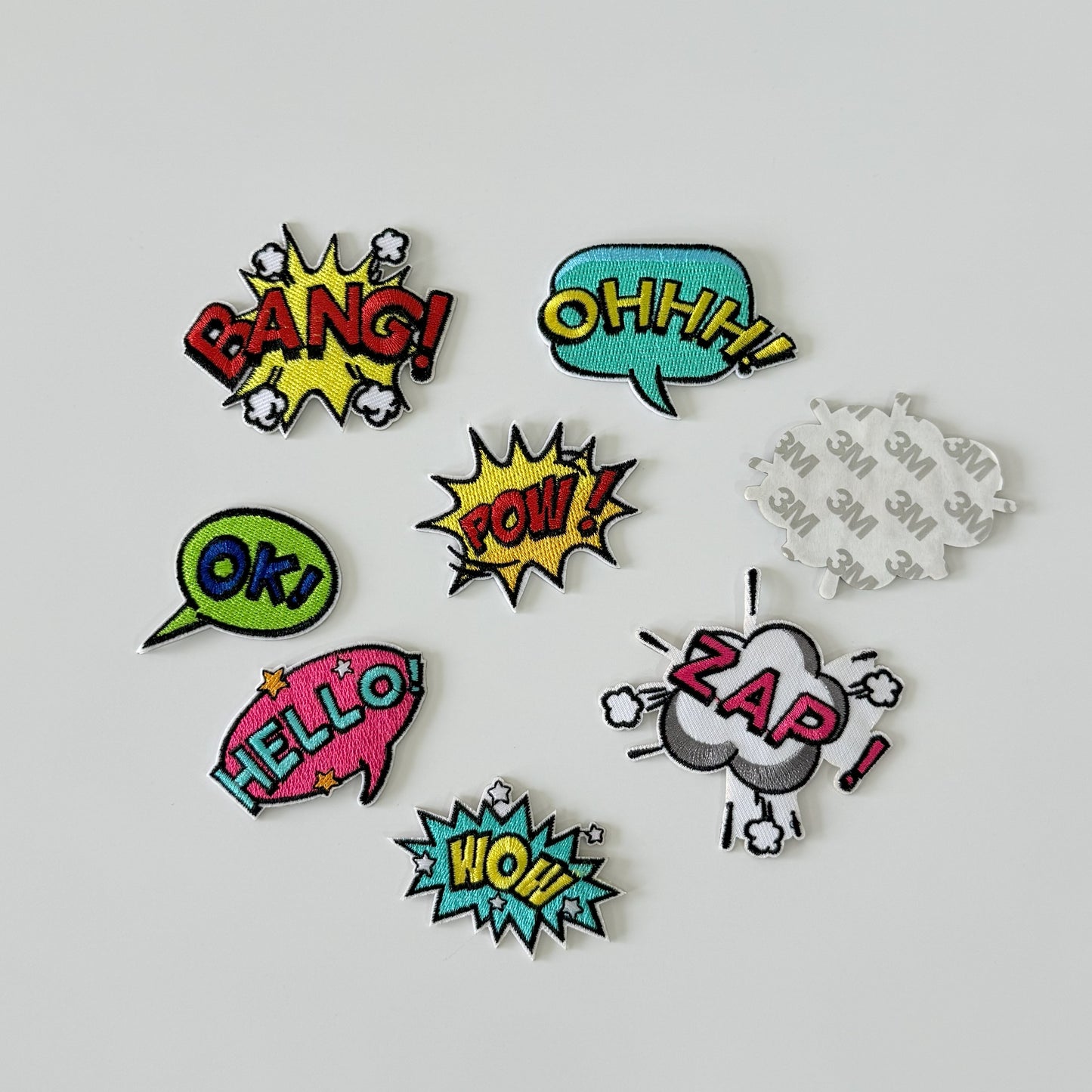Self-Adhesive/ Iron-On Funny Words Letter Patches – Playful Embroidered Patches for Clothes, Bags, Accessories & More