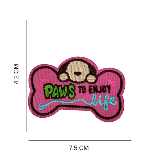 Pet Quote Iron-On Patch Set – Embroidered Cat & Dog Lover Patches for Clothes, Bags & DIY Projects