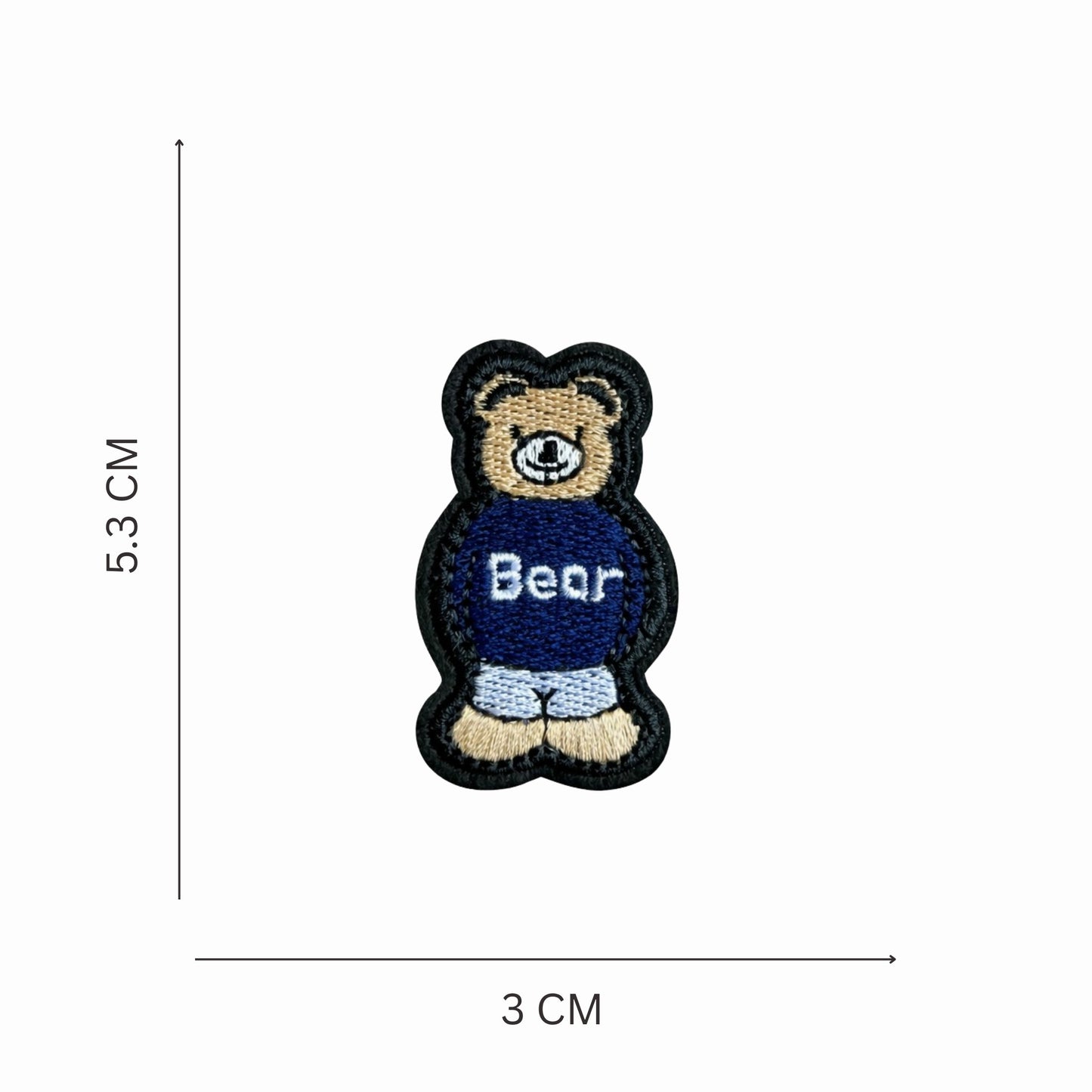 Bear Embroidered Iron On Patch