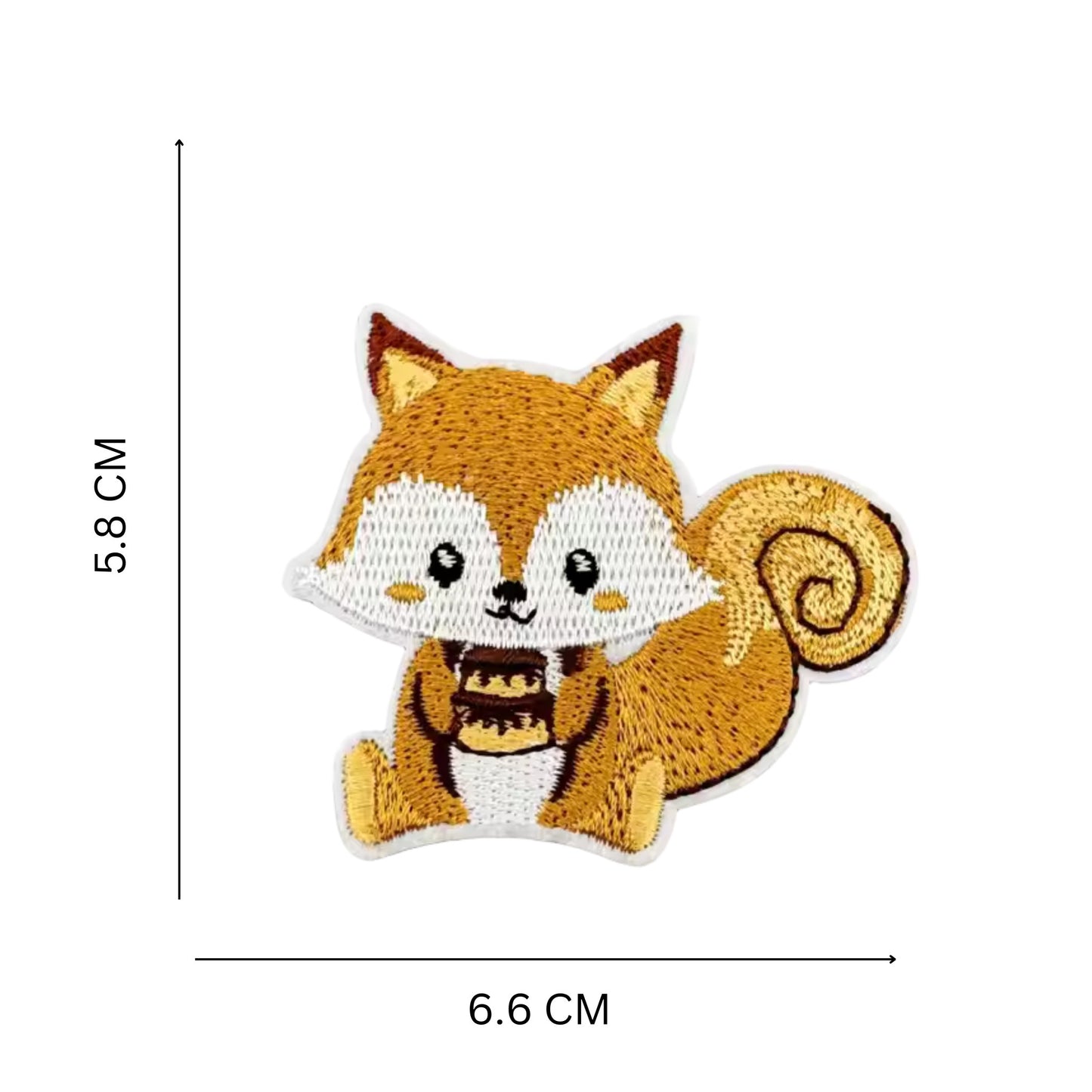 Iron-On Patch, Animal - Embroidered Whimsical Woodland Patches