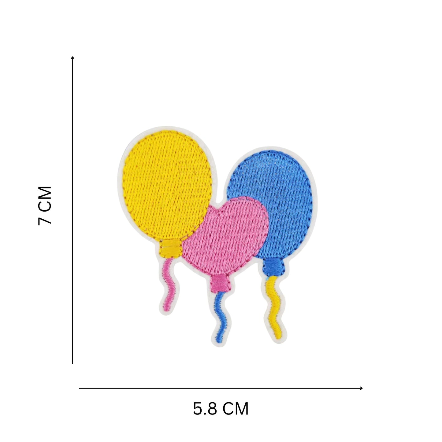 Birthday Theme Embroidered Iron On Patches - Set of 11