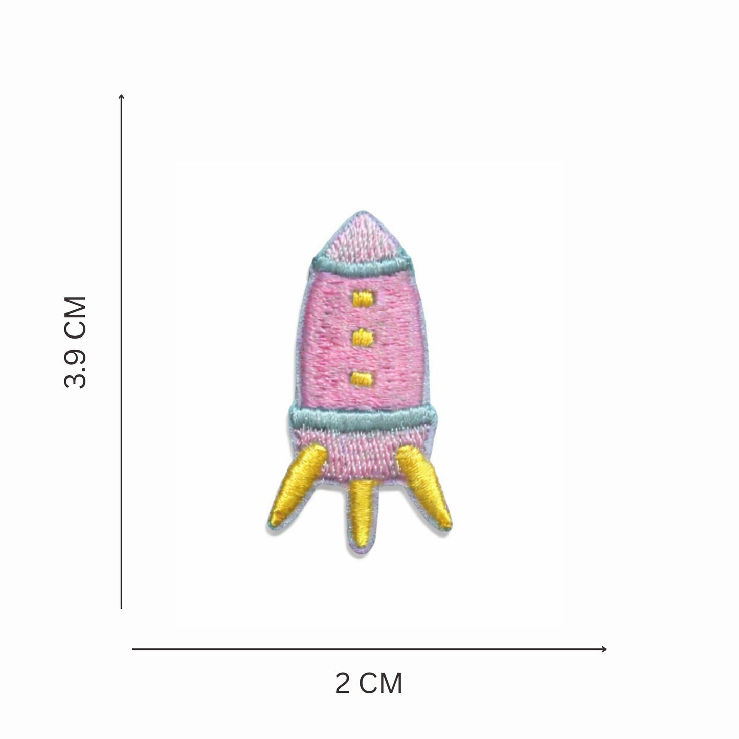 Mini Space Explorer Embroidered Iron-On Patch Set of 5