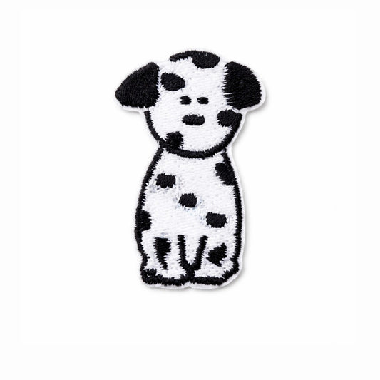 Cute Puppy Oreo Embroidered Iron-On Patch