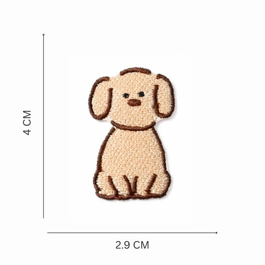 Cute Puppy Teddy Embroidered Iron-On Patch