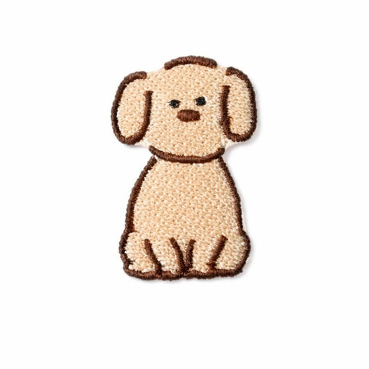 Cute Puppy Teddy Embroidered Iron-On Patch