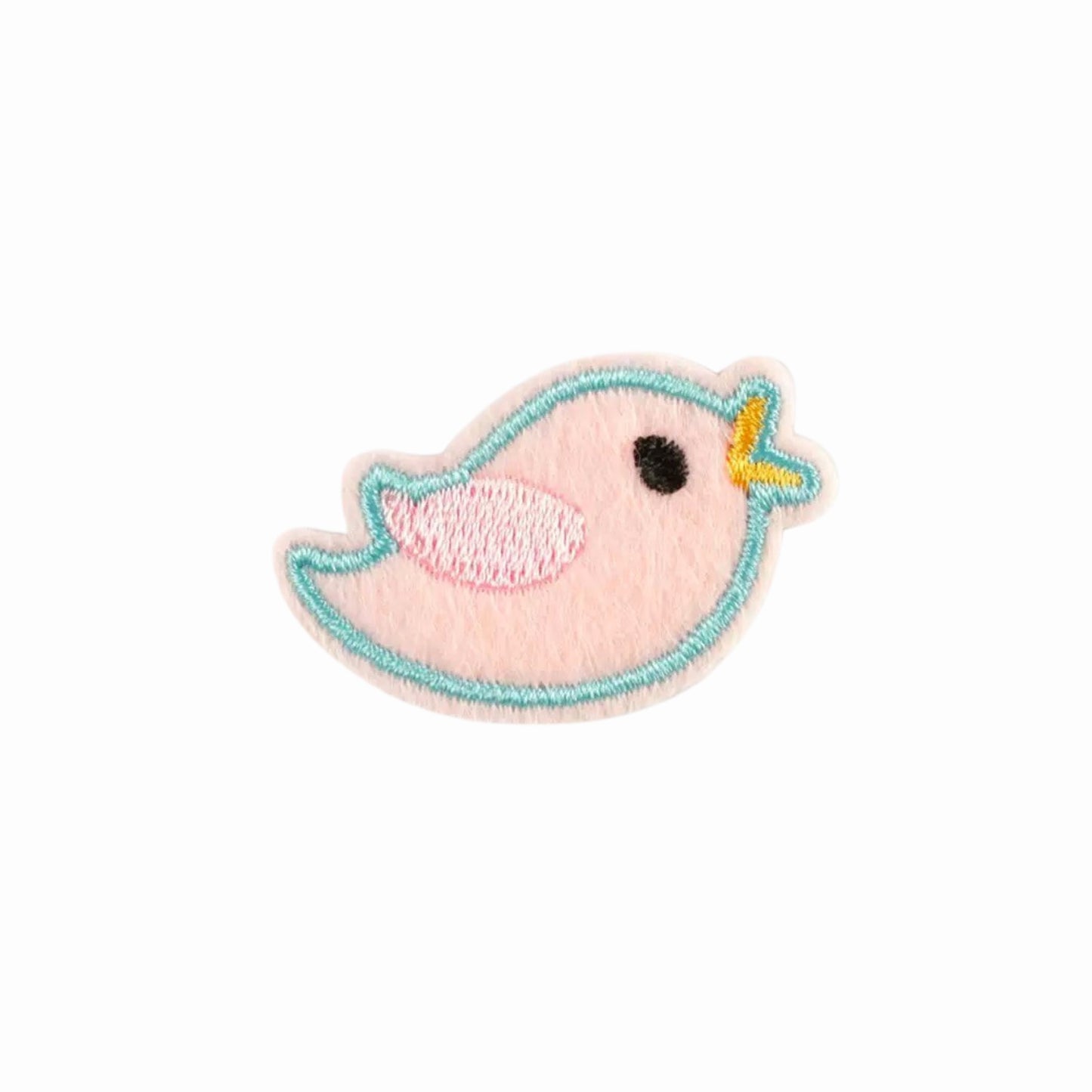 Mini Pastel Bird Embroidered Iron-On Patch