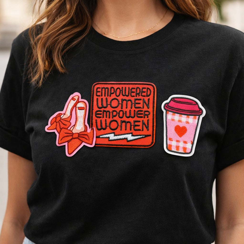 ''Empowered Women Empower Women'' Embroidered Iron On Patch
