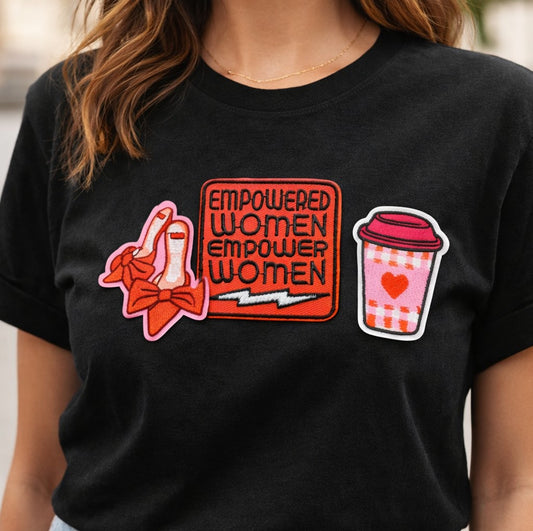 ''Empowered Women Empower Women'' Embroidered Iron On Patch