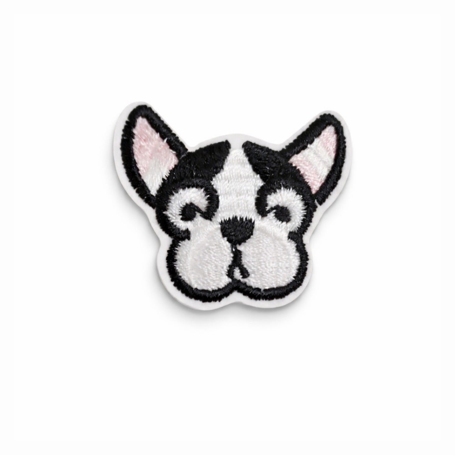 French Bulldog Embroidered Iron-On Patch