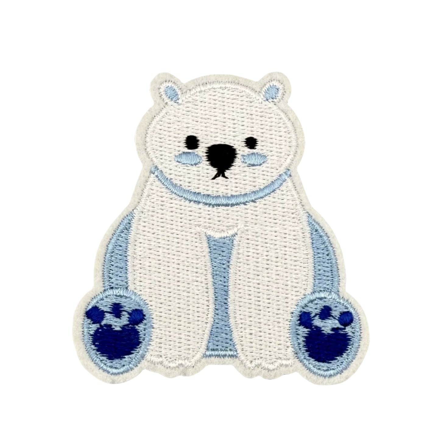 Embroidered Polar Bear Iron-On Patch