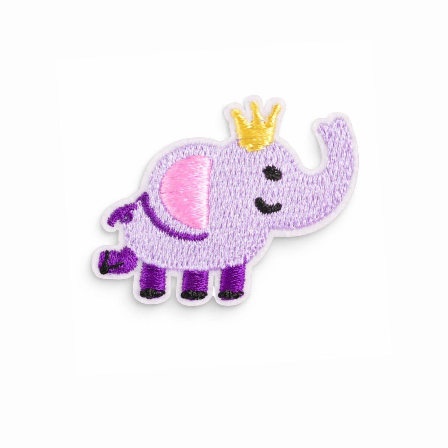 Elephant Embroidered Iron-On Patch