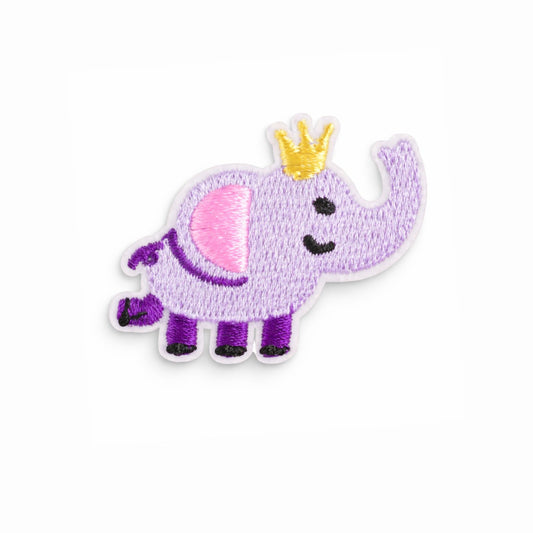 Elephant Embroidered Iron-On Patch