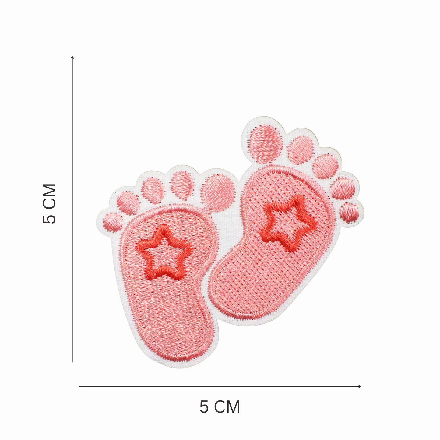 Nursery Dreams Embroidered Iron On Patch Set - Pastel Pink
