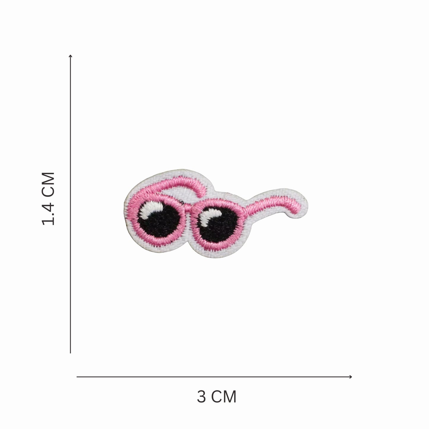 Mini Pink Sunglasses Embroidered Iron On Patch