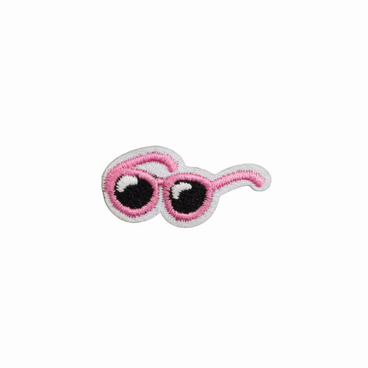 Mini Pink Sunglasses Embroidered Iron On Patch