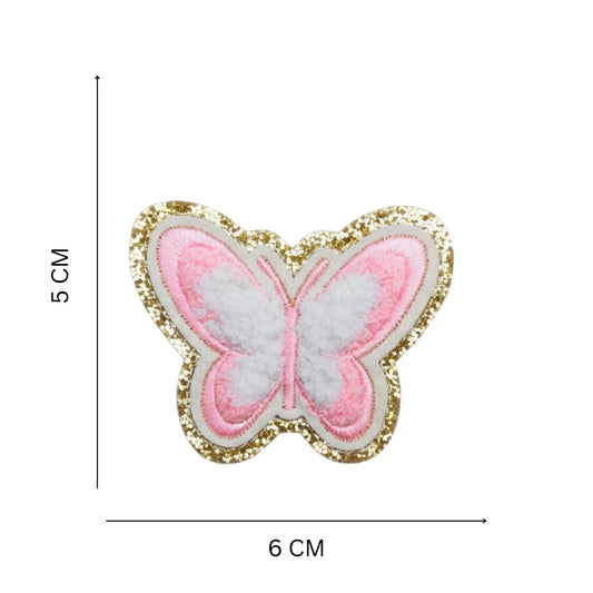 Pastel Butterfly Patch for Kids Clothing and DIY Craft Projects