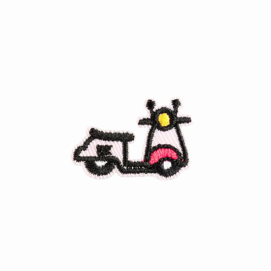 Mini Retro Scooter Embroidered Iron On Patch