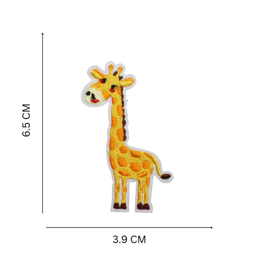 Cute Giraffe Iron On Embroidered Patch for Kids Clothes and Accessories