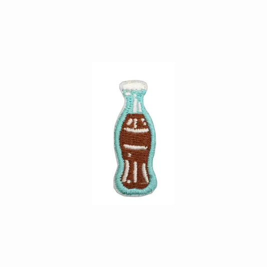 Mini Soda Bottle Embroidered Iron On Patch