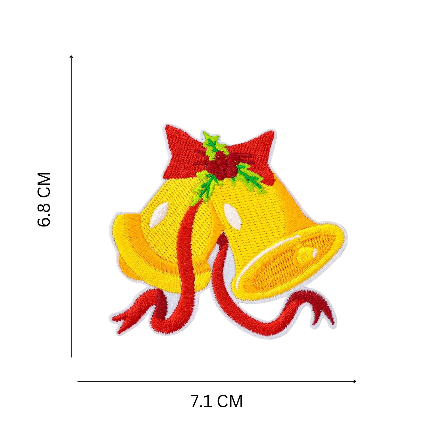 Christmas Iron-On Patch Set – Festive Embroidered Collection for Crafts & Holiday Décor