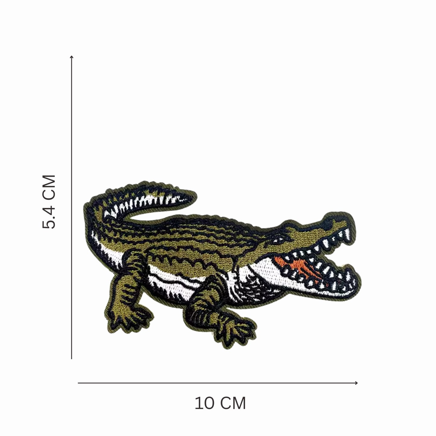 Crocodile/Gator Embroidered  Iron-On Patch Set