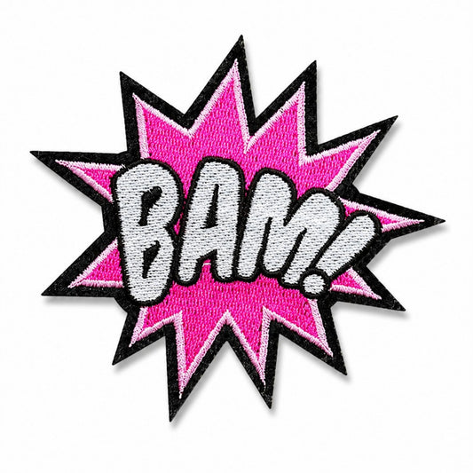 BAM! Comic Pop Embroidered Iron On Patch