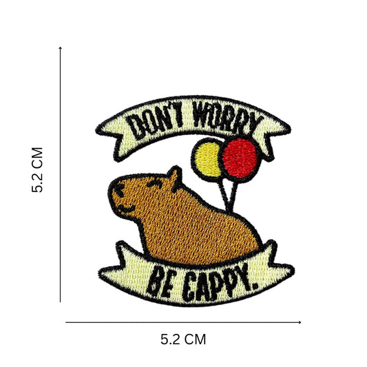 Velvet Texture Capybara Iron-On & Self-Stick Patches – Cute Animal Appliques for T-Shirts, Hoodies & Hats