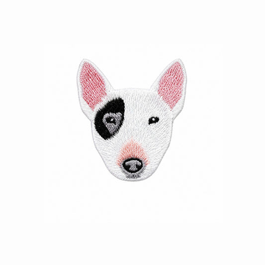 Bull Terrier Embroidered Iron On Patch