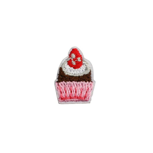 Mini Cupcake Embroidered Iron On Patch for Bags Clothes & DIY Customization