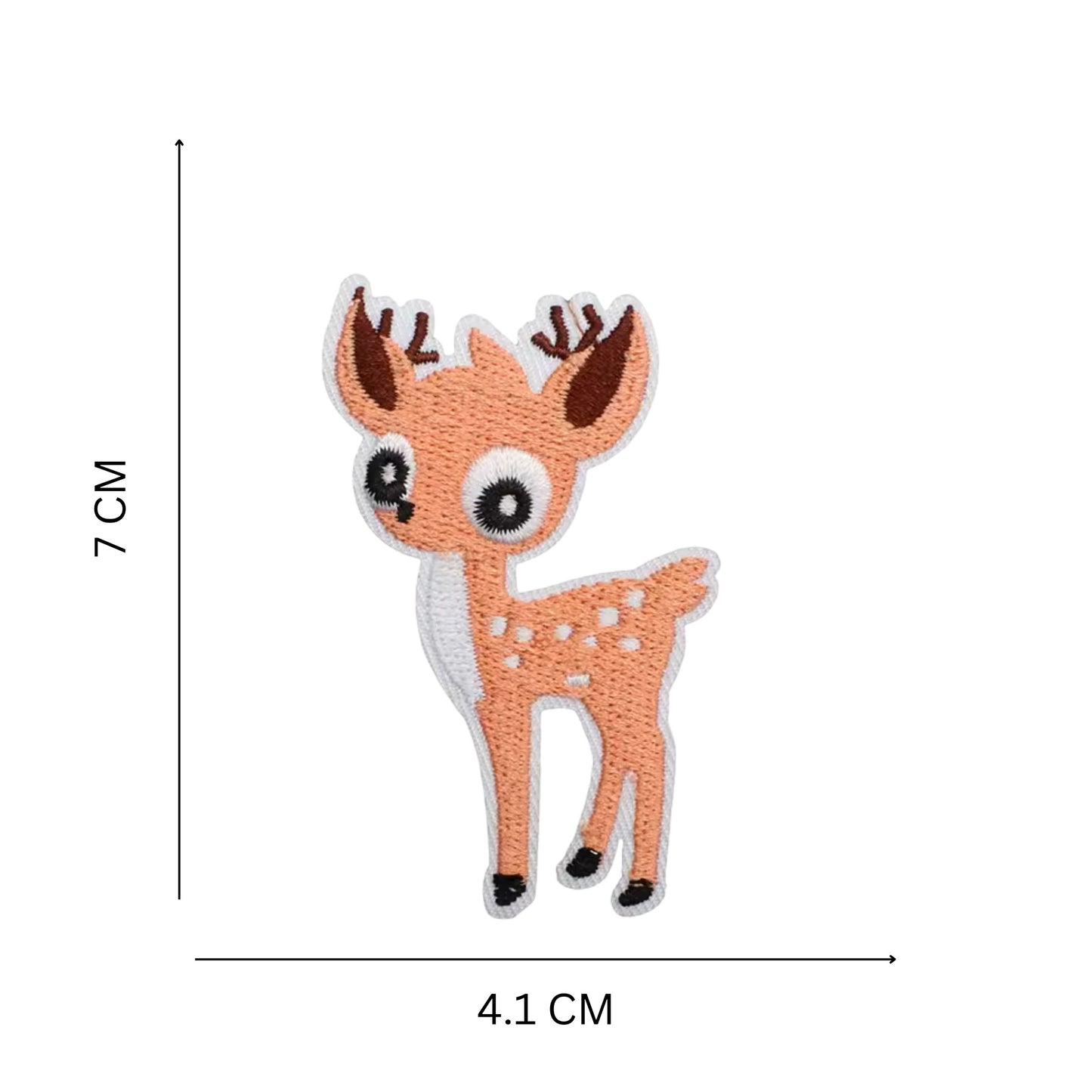 Deer Embroidered Iron On Clothing Patch for Easy Personalization