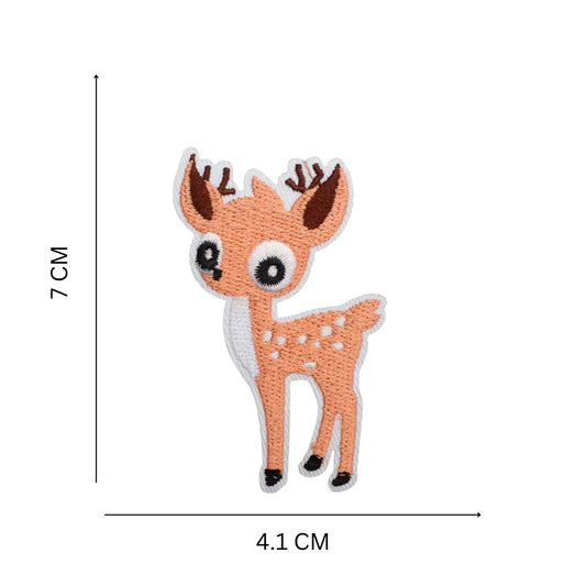 Deer Embroidered Iron On Clothing Patch for Easy Personalization