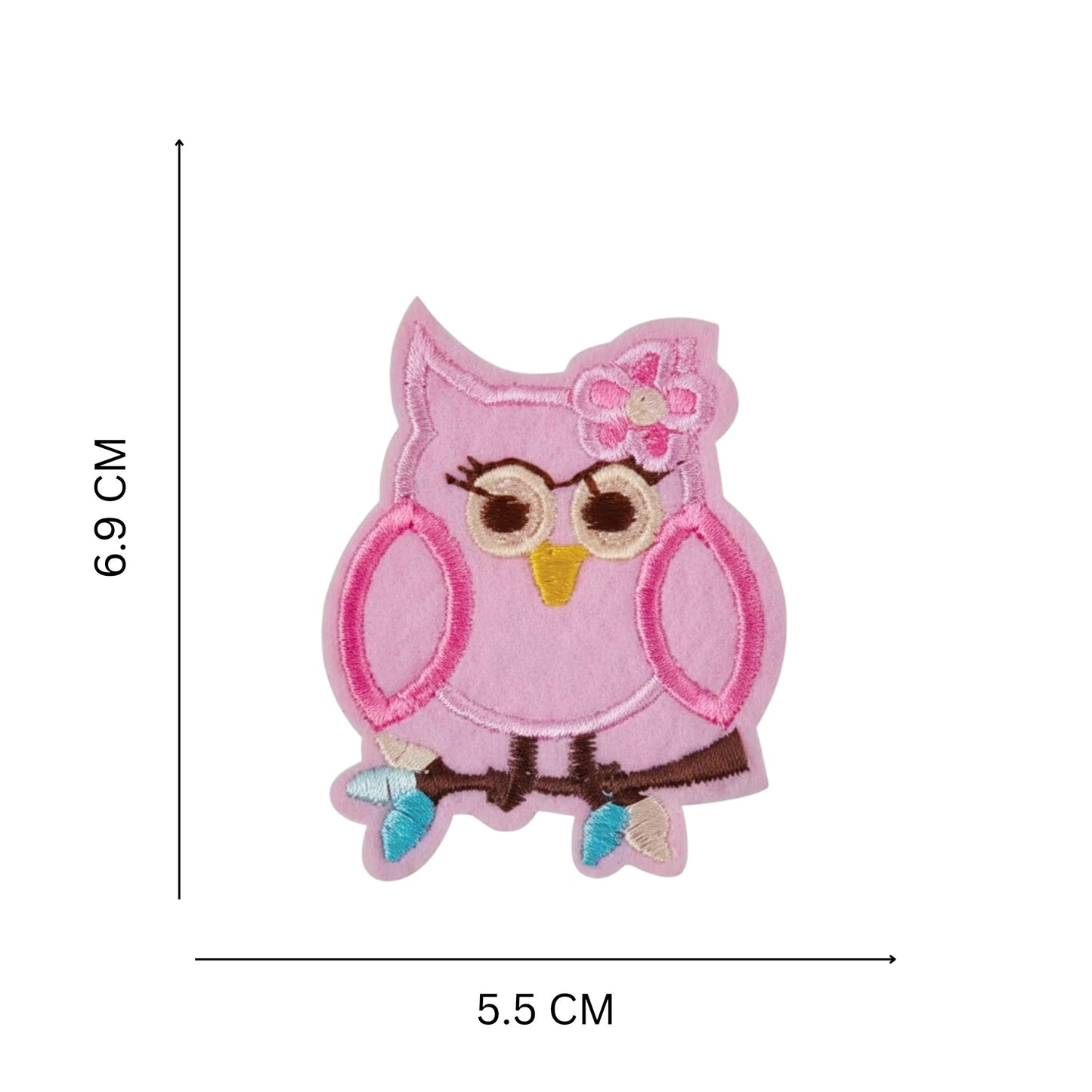 Adorable Pink Owl Patch