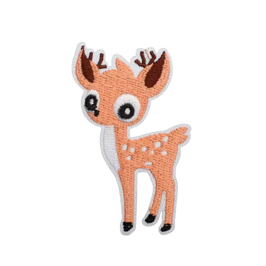 Deer Embroidered Iron On Clothing Patch for Easy Personalization
