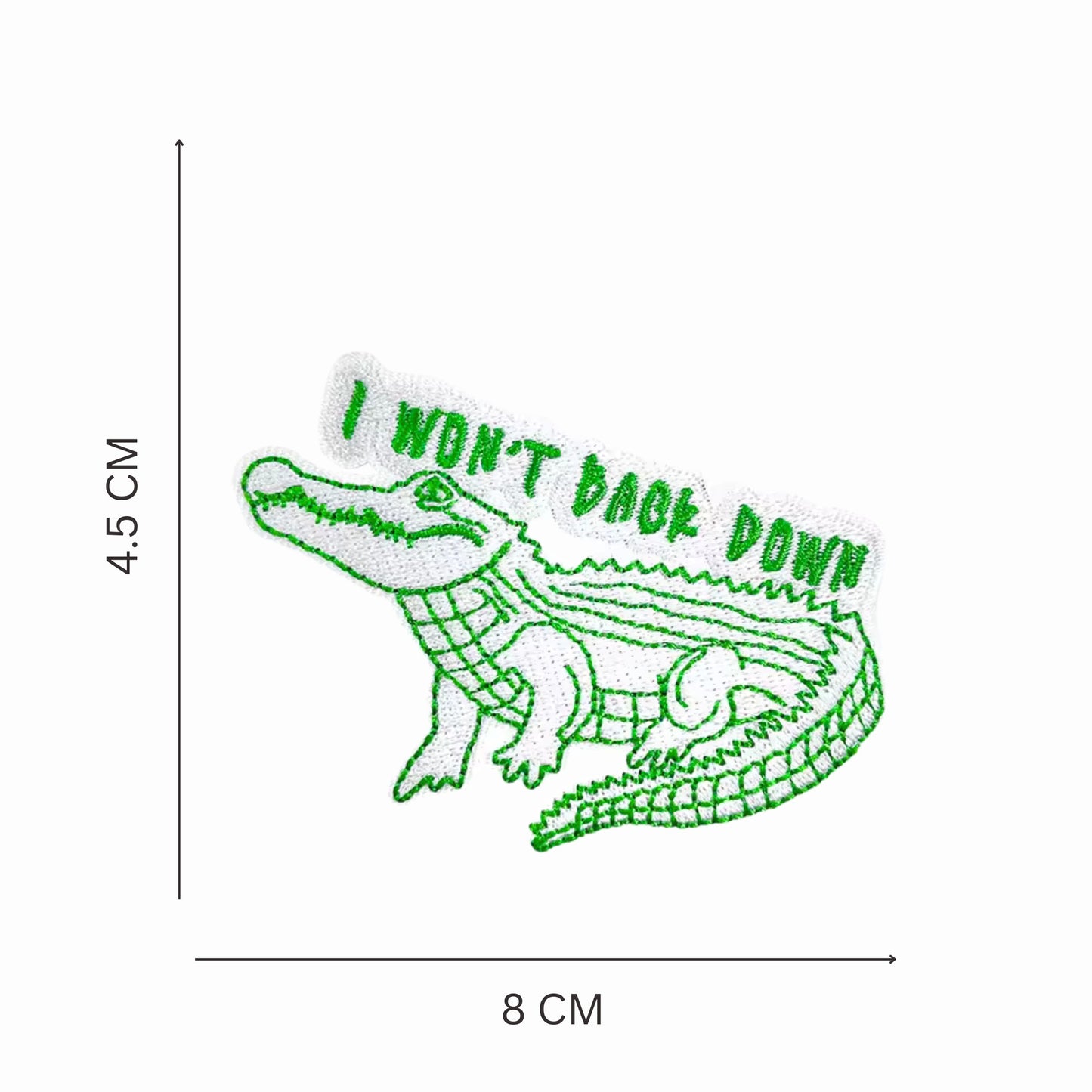 Crocodile/Gator Embroidered  Iron-On Patch Set