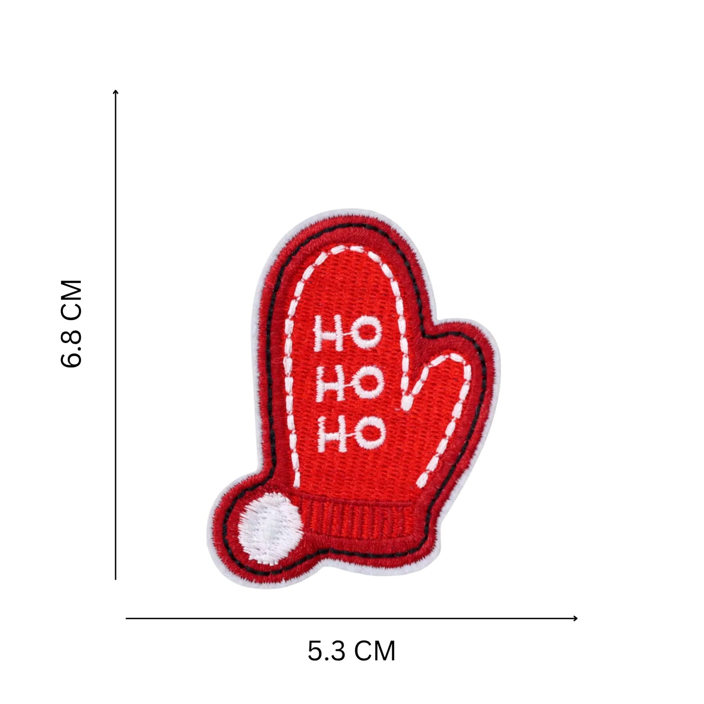 Christmas Iron-On Patch Set – Festive Embroidered Collection for Crafts & Holiday Décor