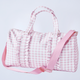 Gingham Ruffle Duffel Bag