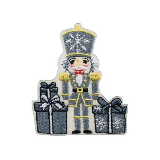 Christmas Nutcracker Embroidery Patch for Sweaters Tote Bags and Seasonal Décor