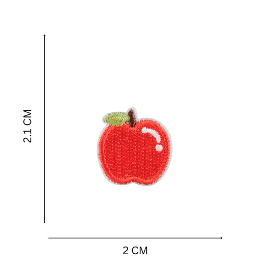 Mini Apple Embroidered Iron On Patch for Bags Jackets, Bags, Kid swear & DIY Customization