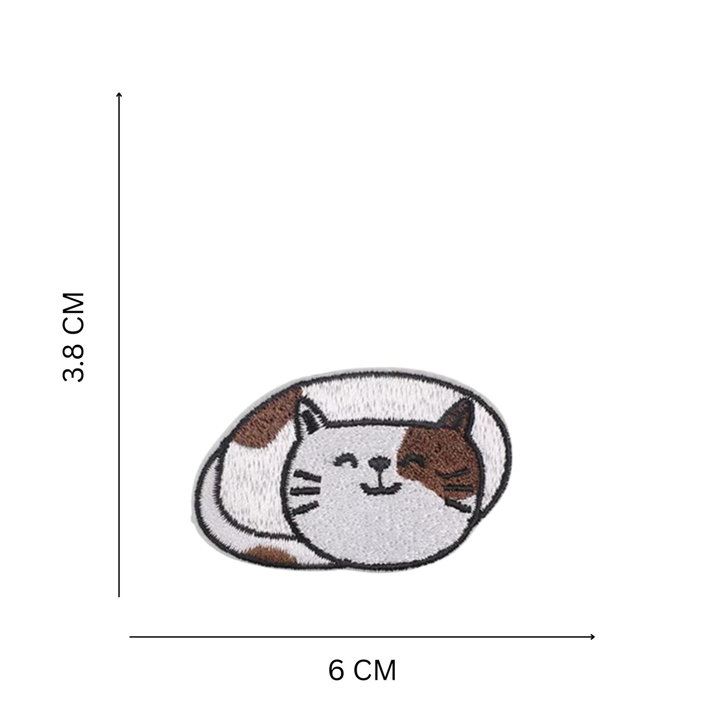 Kawaii Cat Embroidered Iron-On Patches – Cute Cartoon Designs for Jackets, Bags & DIY Crafts