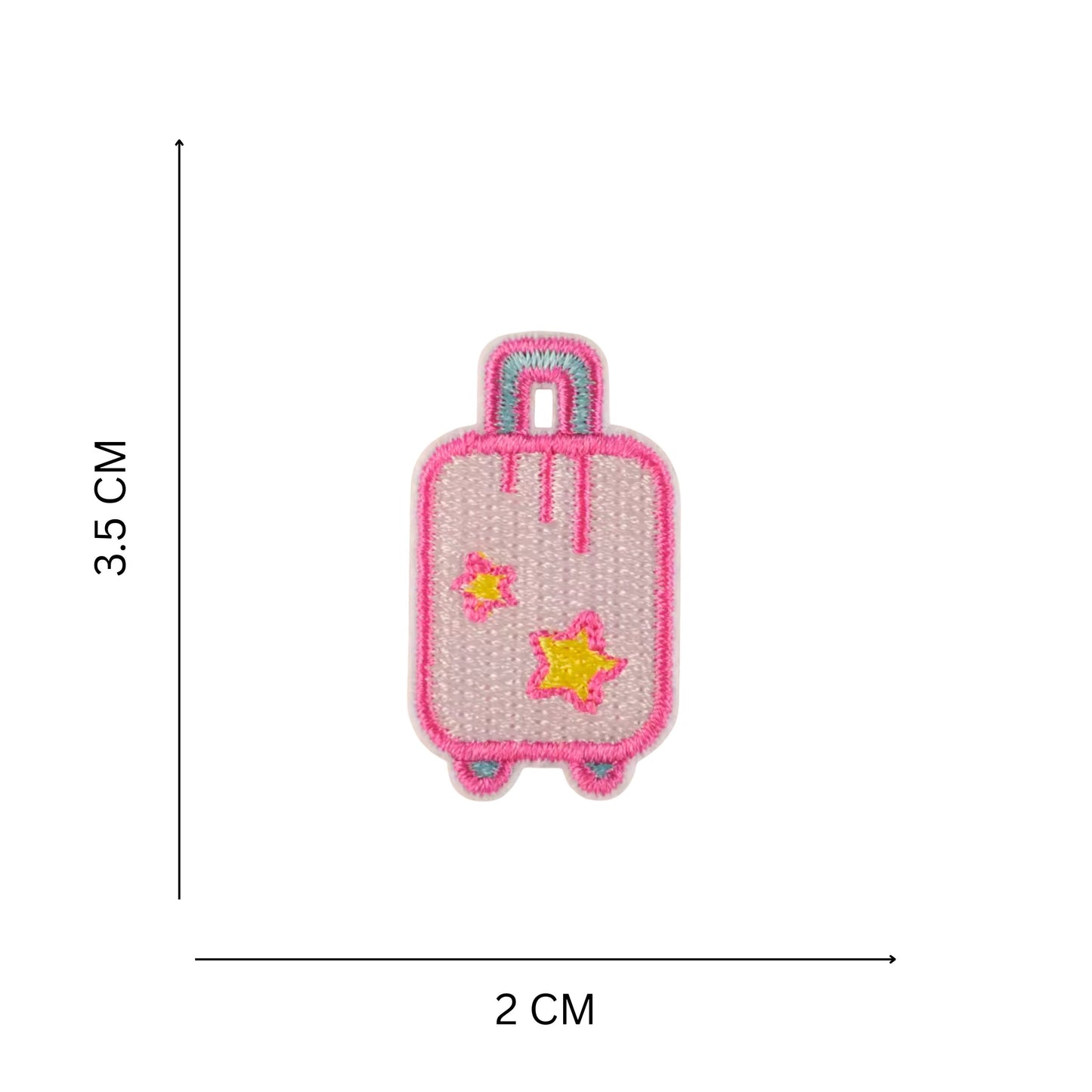 Mini Travel Suitcase Embroidered Iron On Patch for Kid swear & Accessories