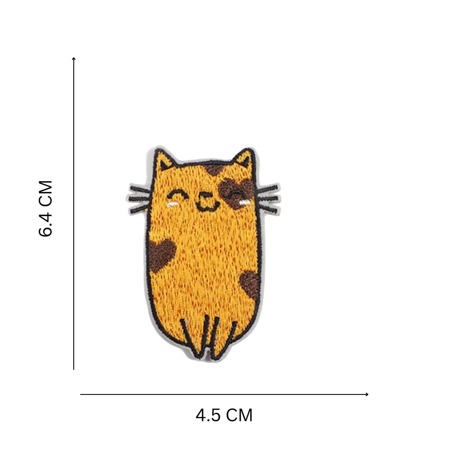 Kawaii Cat Embroidered Iron-On Patches – Cute Cartoon Designs for Jackets, Bags & DIY Crafts