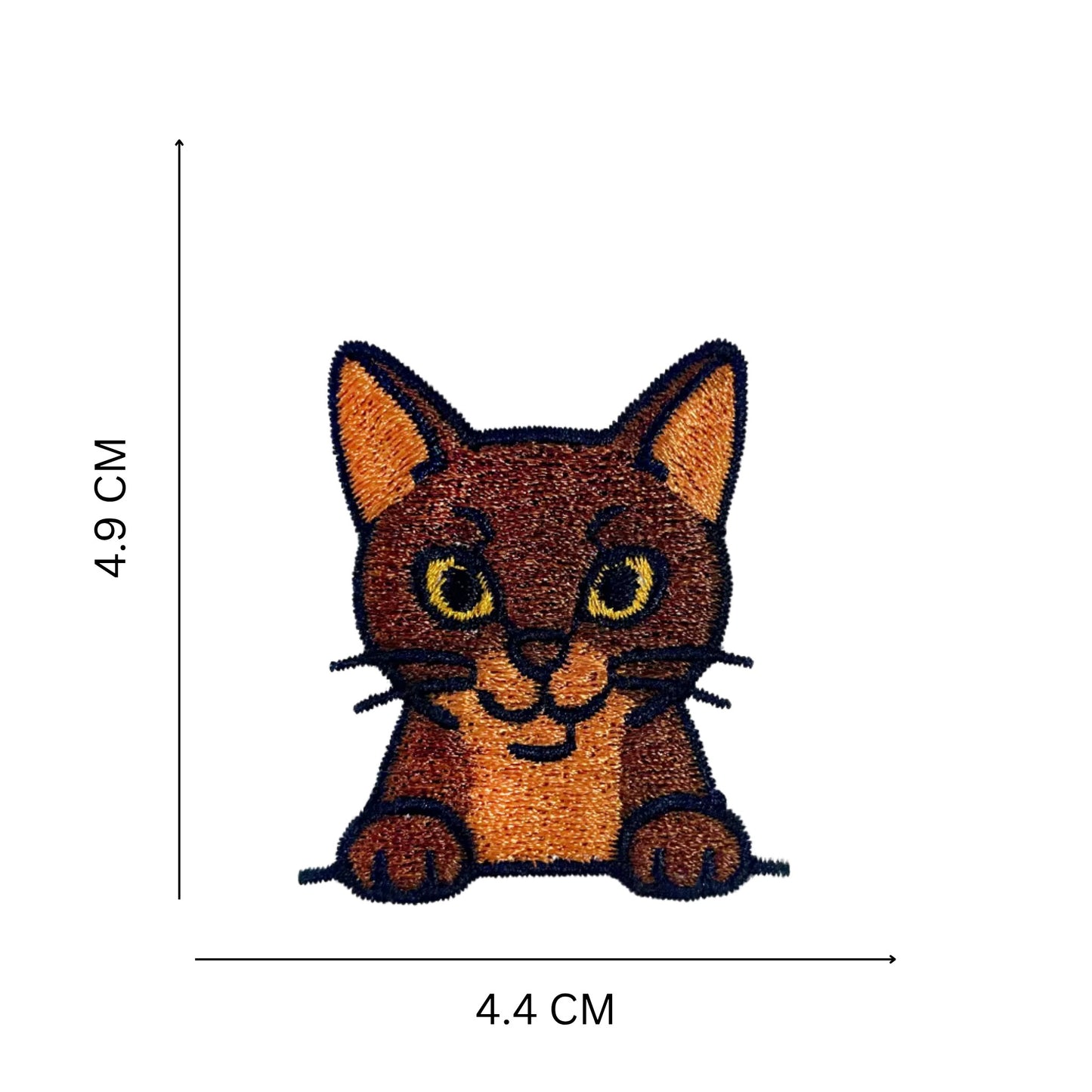 Cat Faces Embroidered Patch Set – Iron On & Sew On Patches for Jackets, Bags & Jeans (10 Designs)