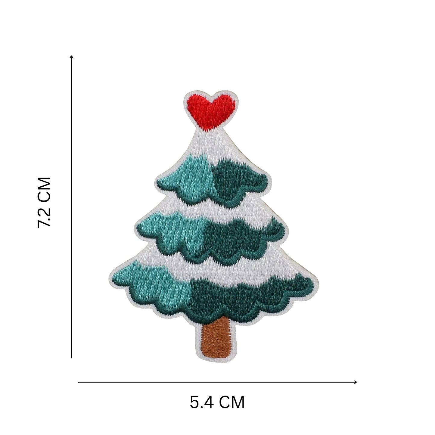 Christmas Tree Embroidery Iron-On Applique Patch