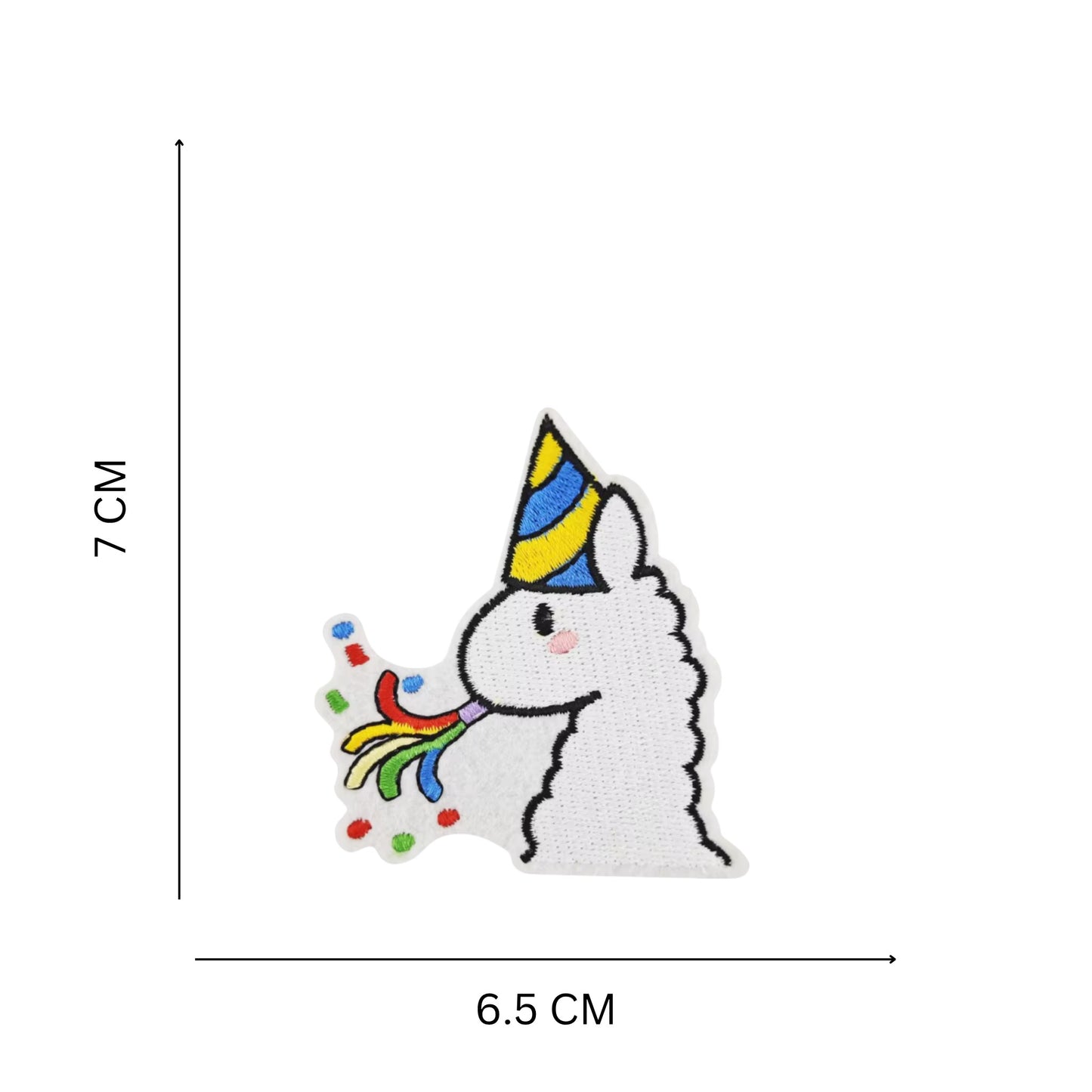 Birthday Theme Embroidered Iron On Patches - Set of 11