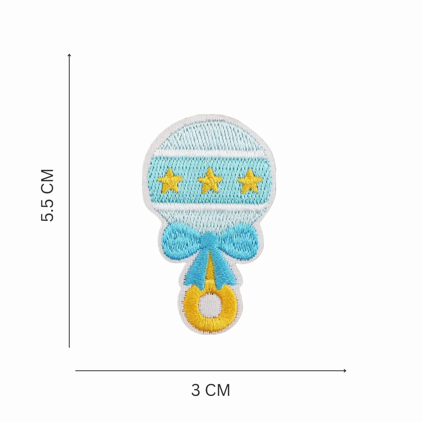 Nursery Dreams Embroidered Iron On Patch Set - Pastel Blue