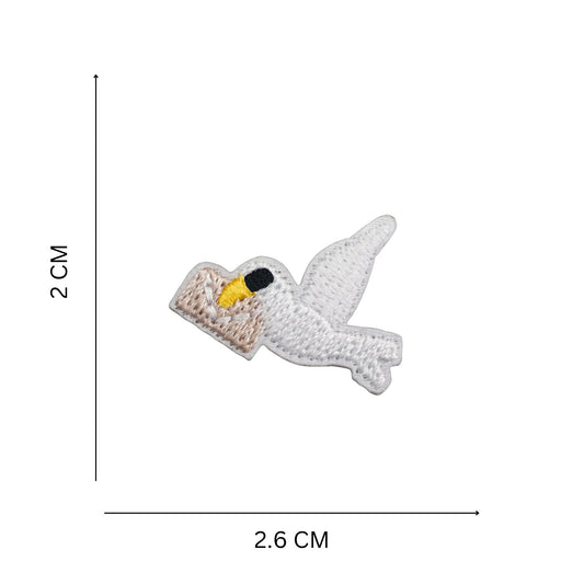 Mini Bird Embroidered Iron On Patch for Clothes & Accessories