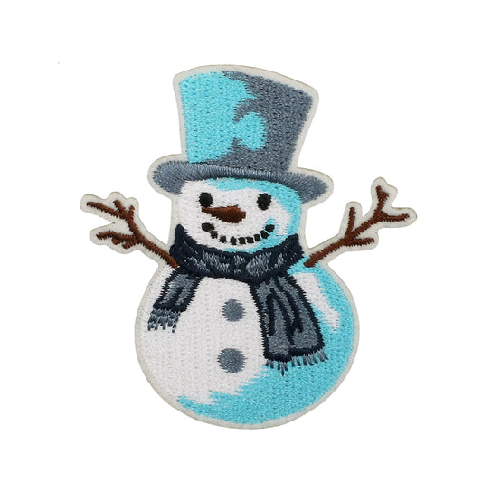 Snowman Embroidered Patch for Christmas Clothing and Accessories