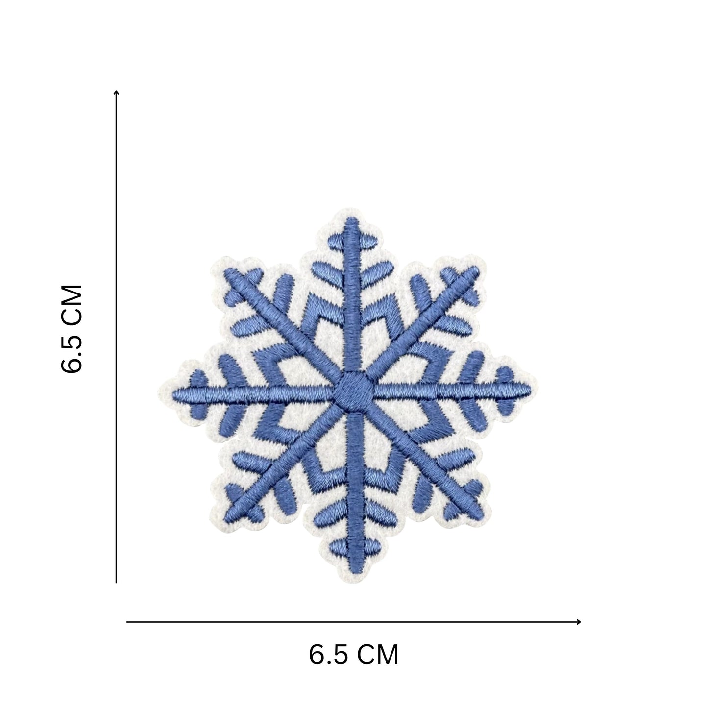 Hello Winter Snowflake Patch Set of 4 Iron On/ Sew On for Clothing and Accessories