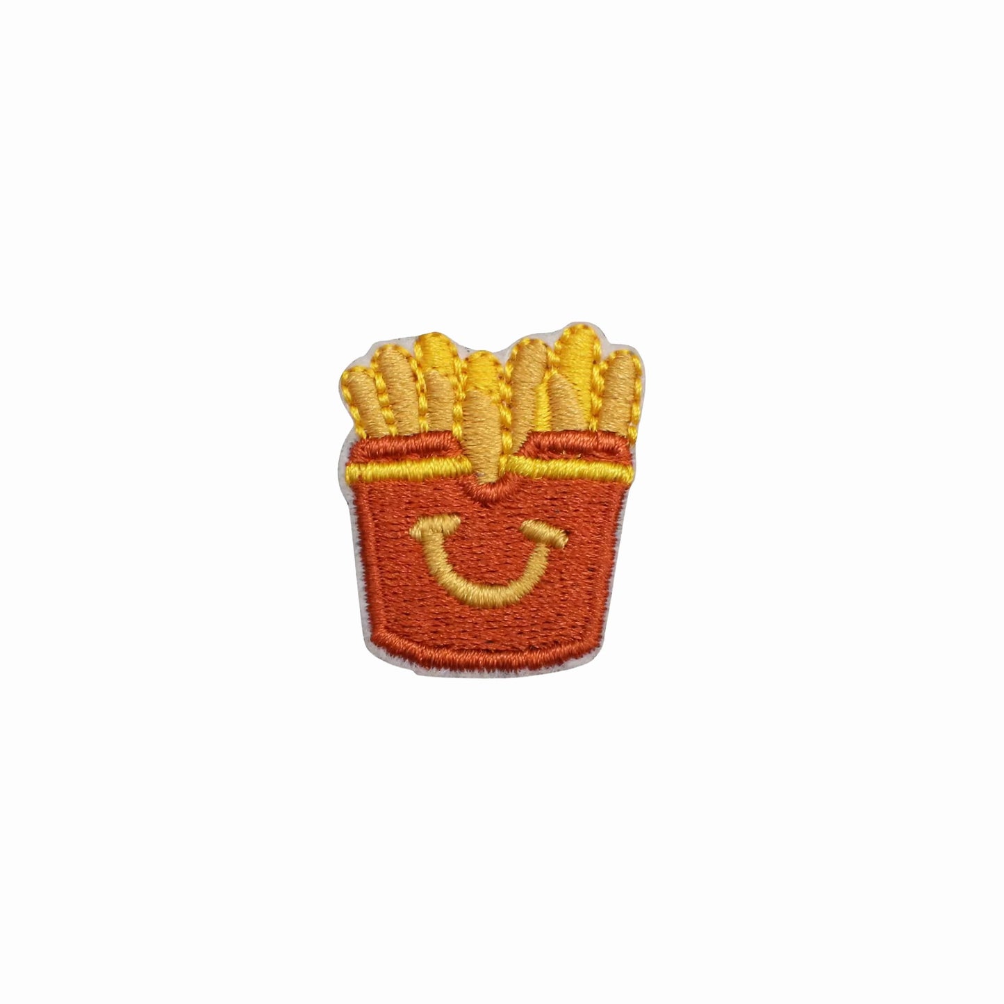 Mini Smiley Fries Embroidered Iron On Patch