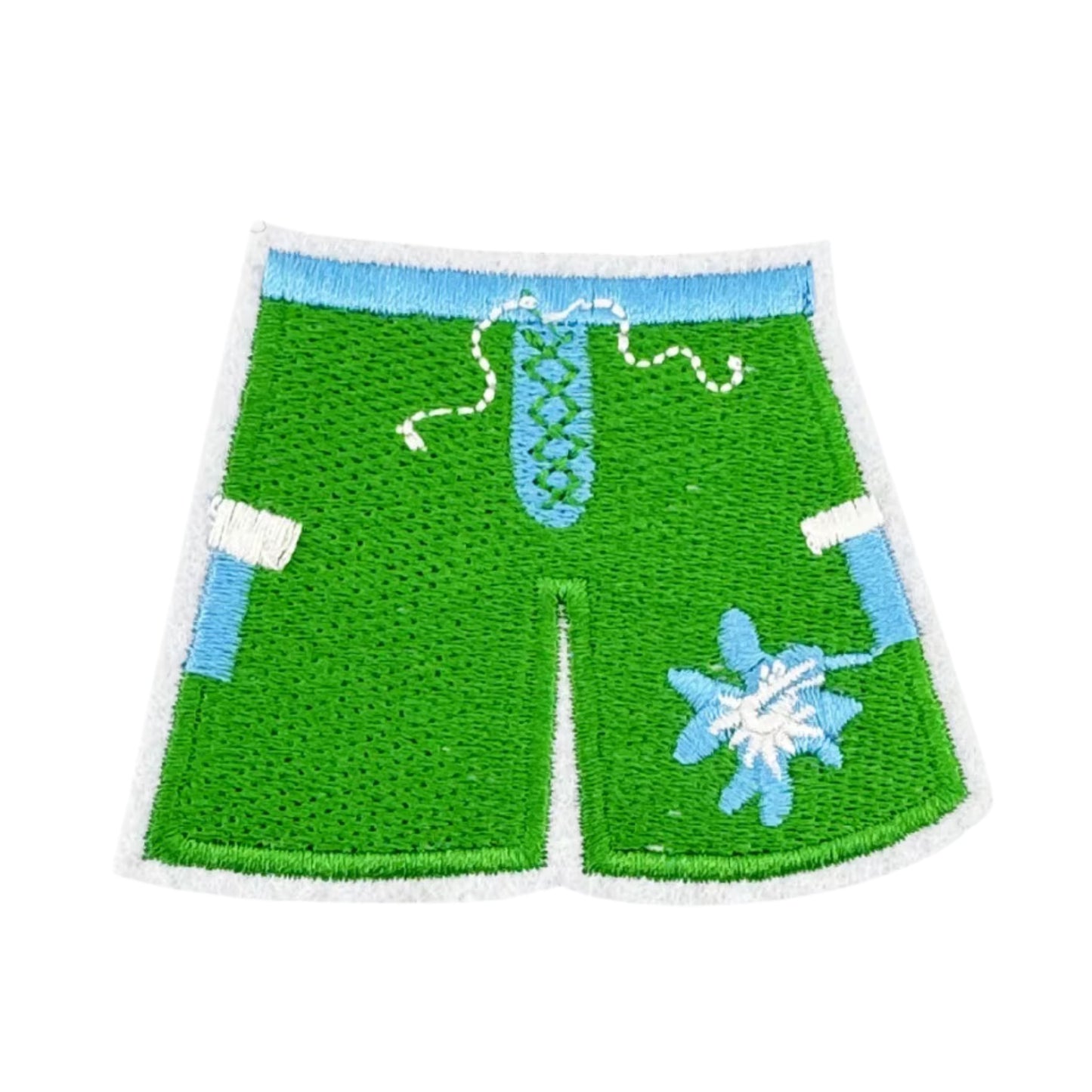 Summer Shorts Embroidered Patch for Denim Backpacks Tote Bags and Fashion